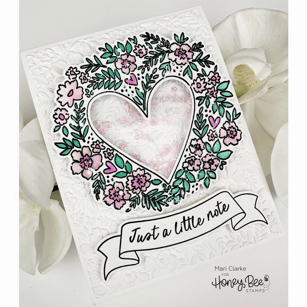 leather locking A Little Note - 5X6 Stamp Set - Retiring