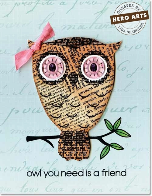 flat ergonomic Baby Owl Stamp