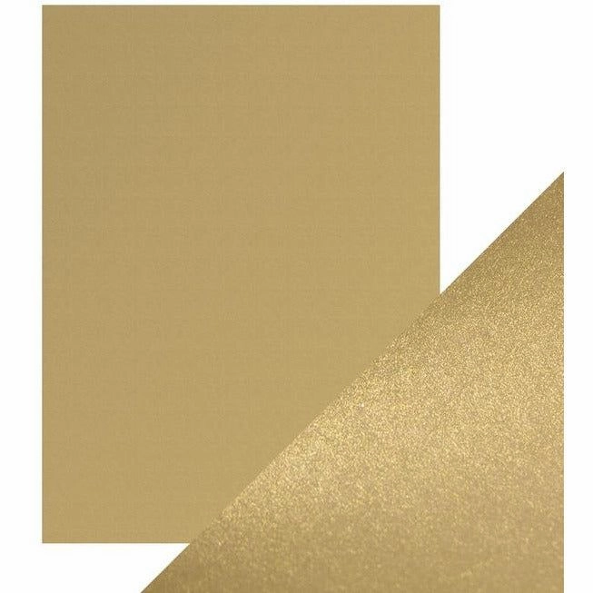 Craft Perfect Pearlescent Card Majestic Gold - 8.5X11 5/Pkg loose