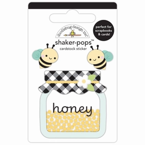 Doodlebug Doodle-Pops 3D Stickers - Honey Bees lasting resilient