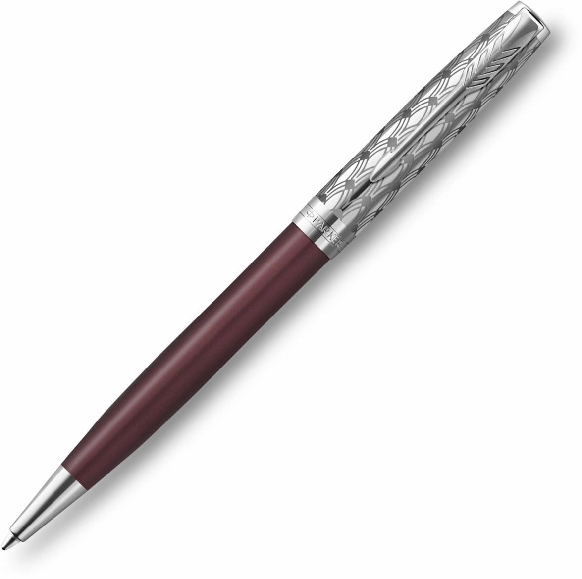 Parker Sonnet Premium Metal & Red Ballpoint Pen durable