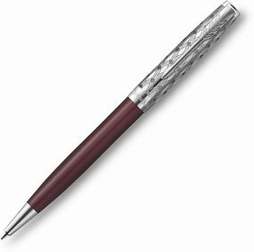 Parker Sonnet Premium Metal & Red Ballpoint Pen durable