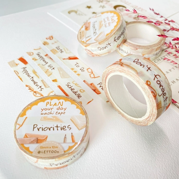Plan Your Day Washi Tape resin sleek