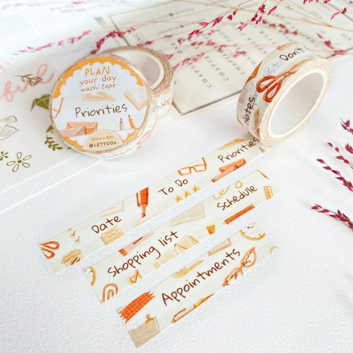 popular stackable Plan Your Day Washi Tape