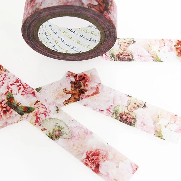 kit loose Vintage Carnation Washi Tape ? Shinzi Katoh Design