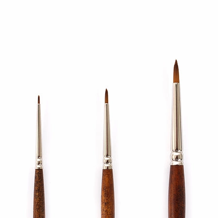 bundle Prescision Aqua Synthetic Paintbrushes - Round/Detail