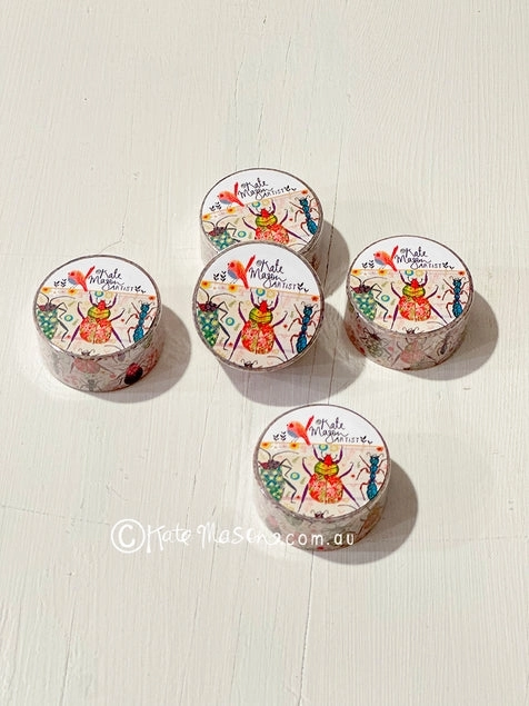 exclusive short Pretty Bugs Washi Tape
