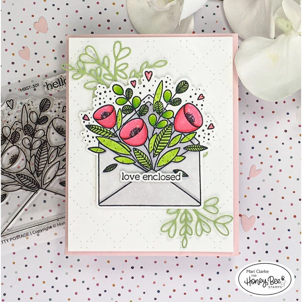 Pretty Postage - 4X4 Stamp Set - Retiring loose