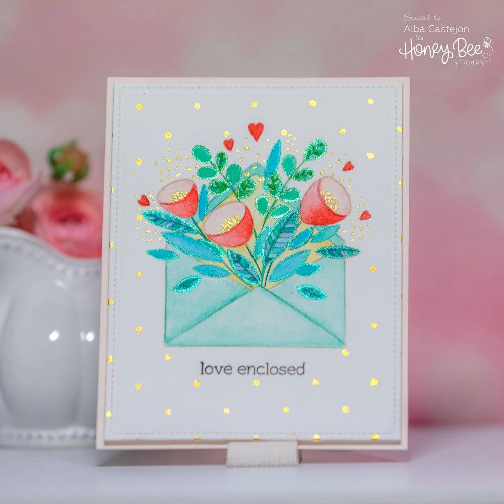 portable neutral Pretty Postage - 4X4 Stamp Set - Retiring
