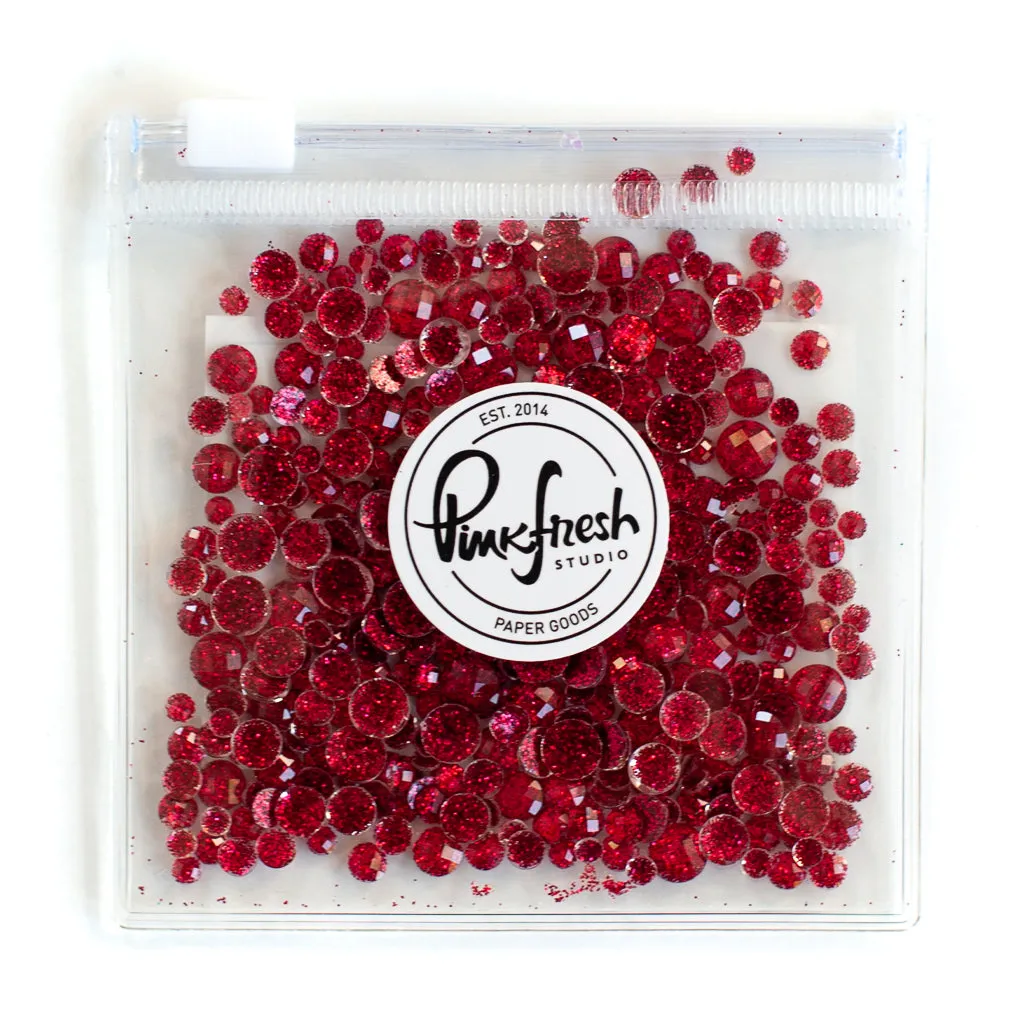 portable Pink Fresh Glitter Drops- Ruby