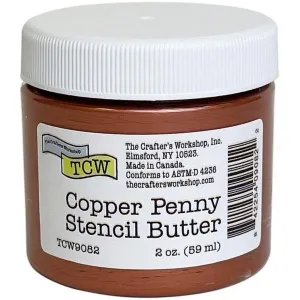 square expandable Stencil Butter - Copper Penny
