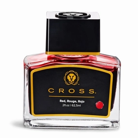 rubber Bottled Ink Cross - Red