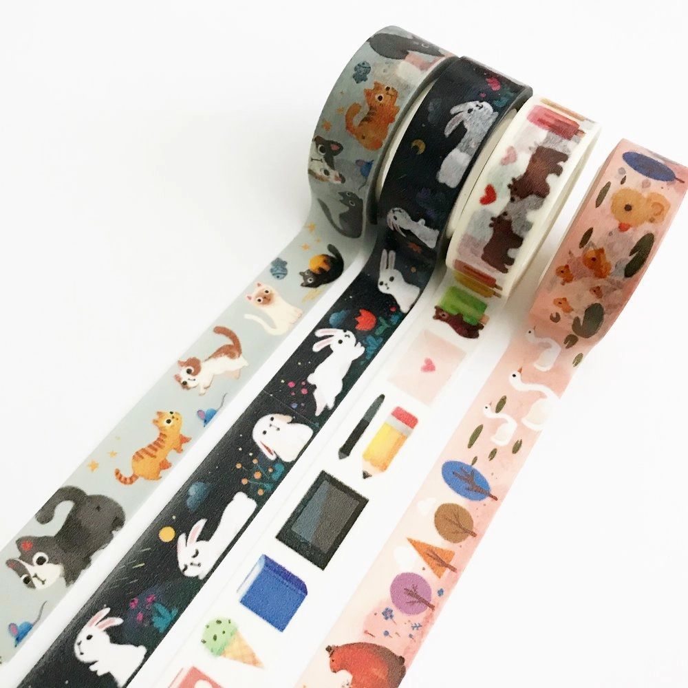 Cat Meow Washi Tape tall cotton