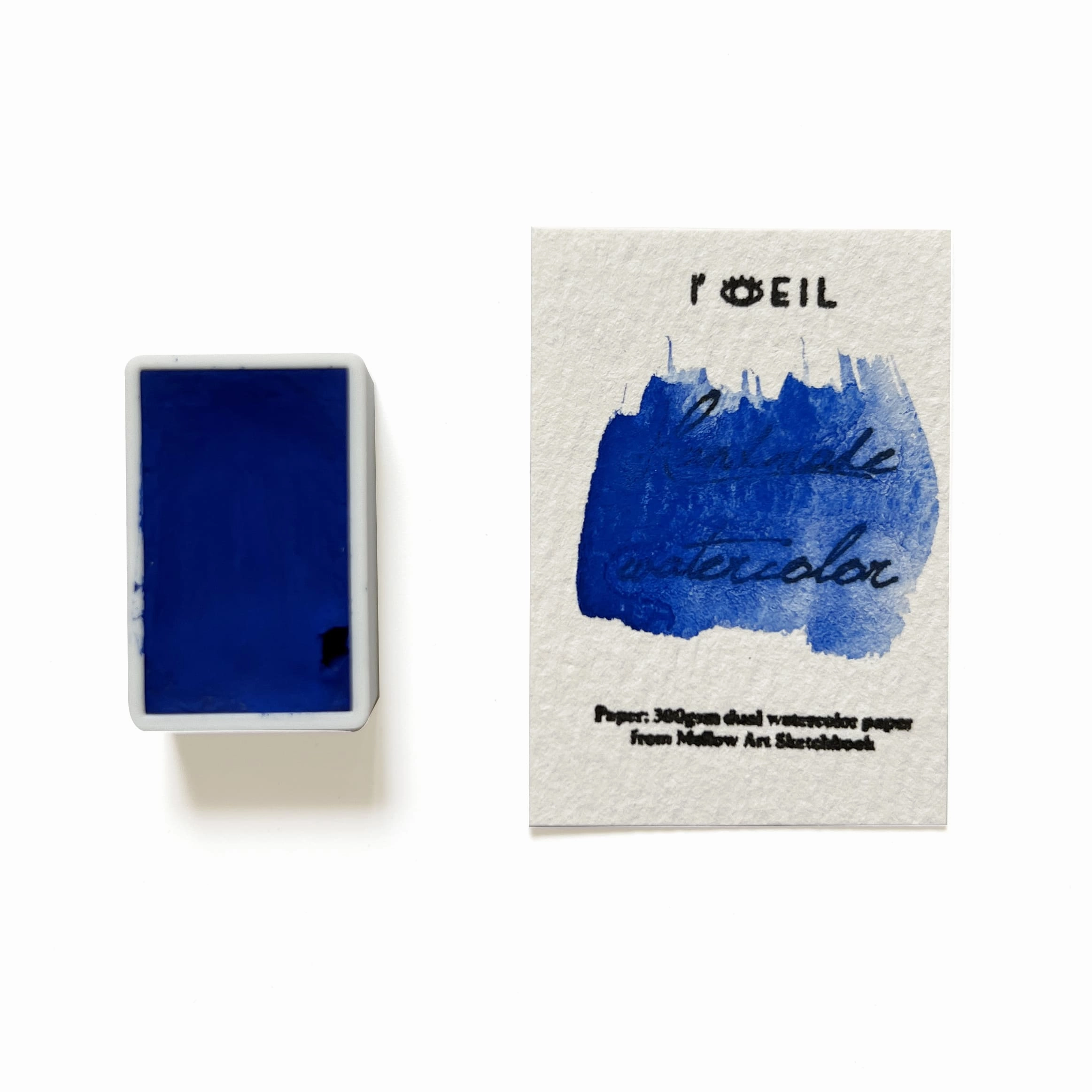 multipack Cobalt Blue Deep Pb28 - Artist Grade Handmade Honey Based Watercolor Paint Full Pan 3.2Ml