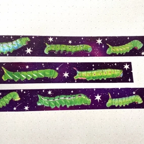 metal Cosmic Caterpillars Washi Tape