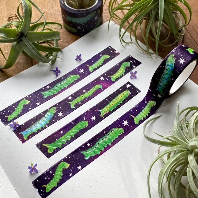 Cosmic Caterpillars Washi Tape top