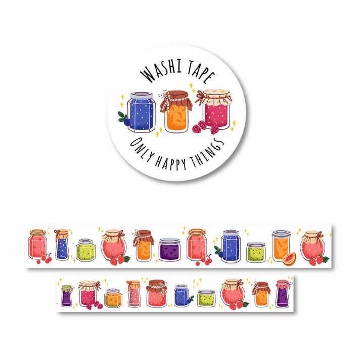 rubber Fruit Jams Washi Tape
