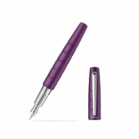 Laban Solar Purple Fountain Pen wrapped retractable
