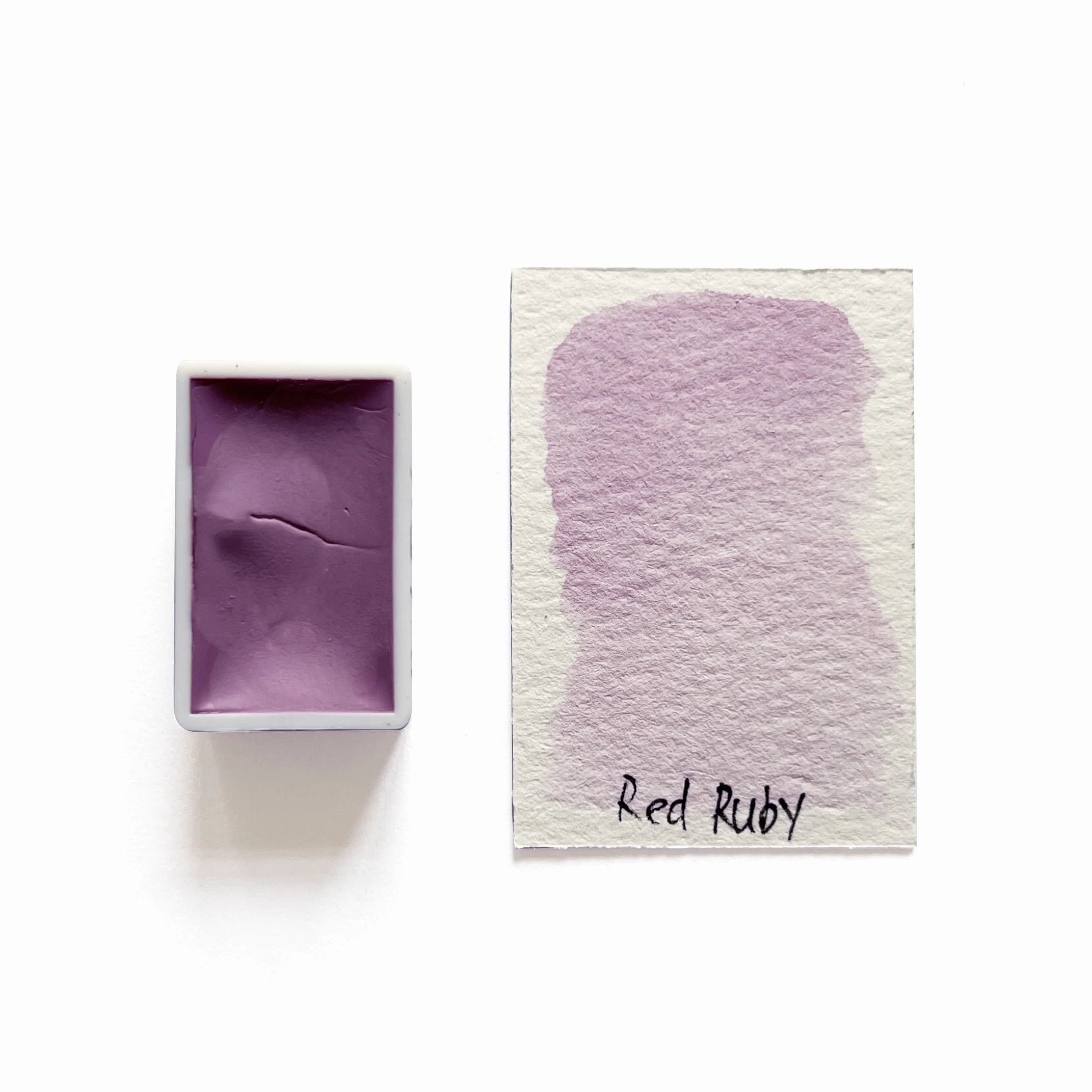 warm Red Ruby (Limited Watercolor) - Artist Grade Handmade Honey Based Watercolor Paint Full Pan 3.2Ml