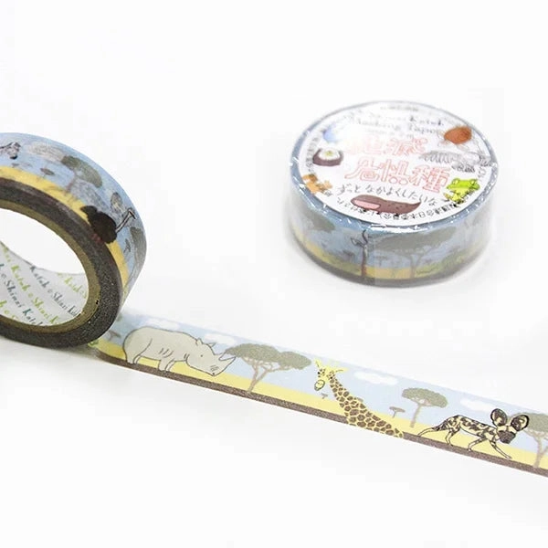 Savanna Endangered Species Washi Tape washable latest