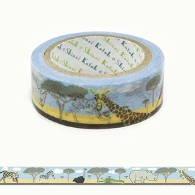 Savanna Endangered Species Washi Tape loose