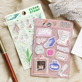 Writing Papers & Envelope Bgm Clear Stamp Set waterproof large