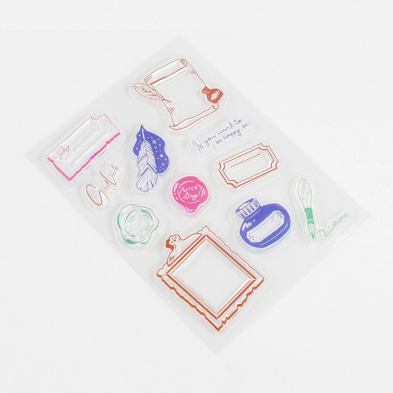 Writing Papers & Envelope Bgm Clear Stamp Set vegan resilient