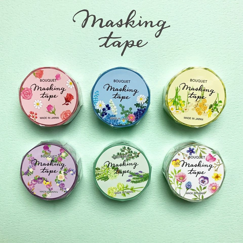 springloaded warm Purple Floral Washi Tape Mind Wave