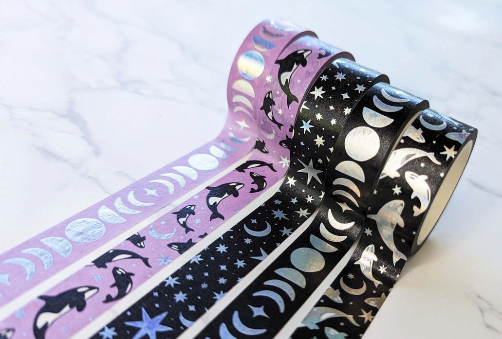 Purple Orcas Washi Tape musthave durable
