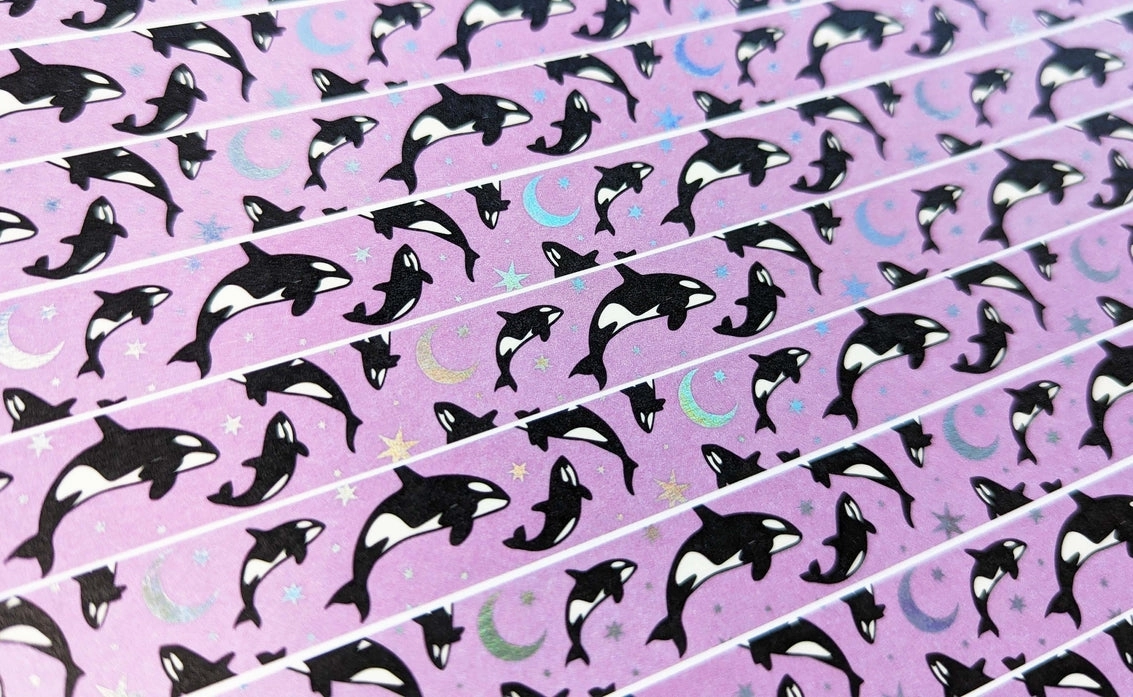 Purple Orcas Washi Tape antislip kit