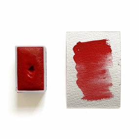 Pyrrole Red Pr254 - Artist Grade Handmade Honey Based Watercolor Paint Full Pan 3.2Ml short