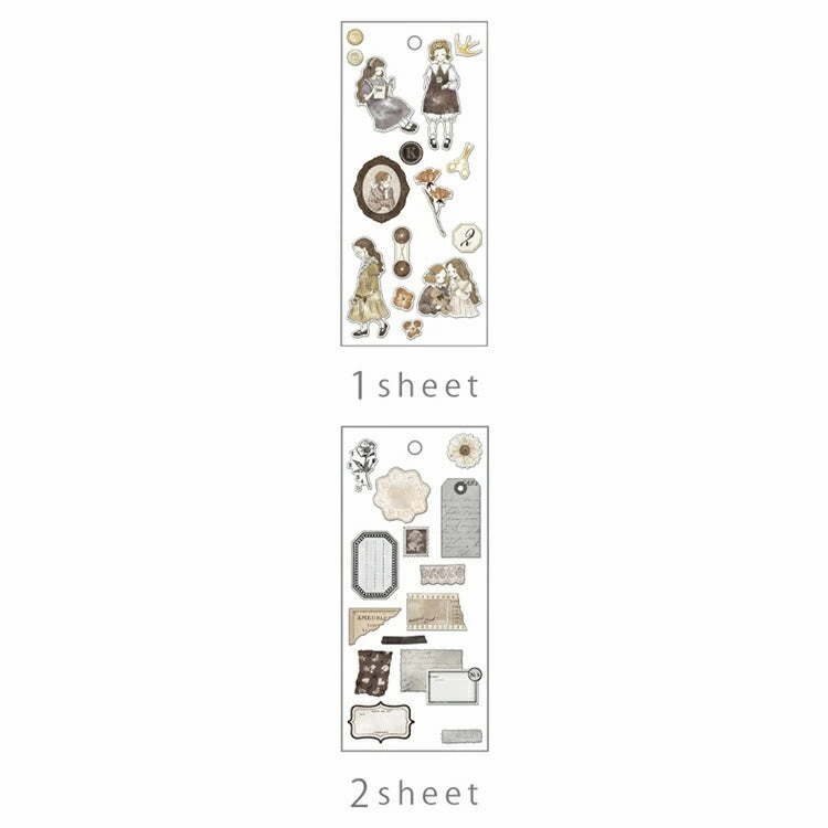 lasting Q-Lia Ella Noire Brown Sticker Sheet