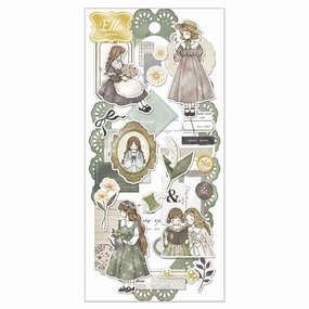 Q-Lia Ella Noire Green Sticker Sheet mini