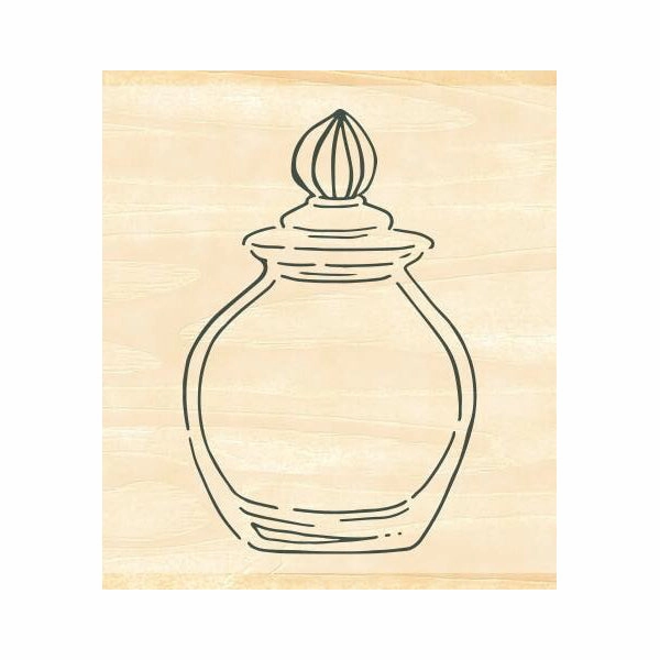 Beverly Ink Companion Stamp - Glass Ink Bottle With Lid slim