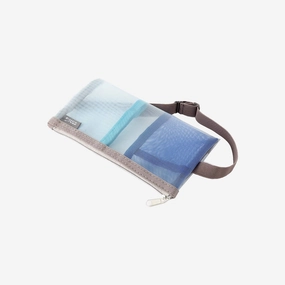 Book Band Pen Case // Mesh Blue sturdy vintage