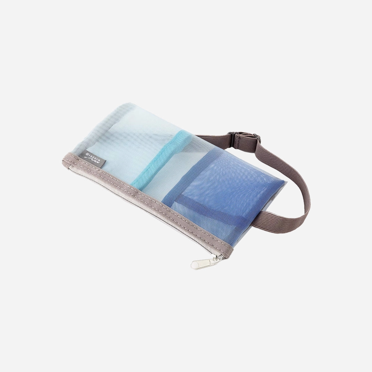 Book Band Pen Case // Mesh Blue sturdy vintage