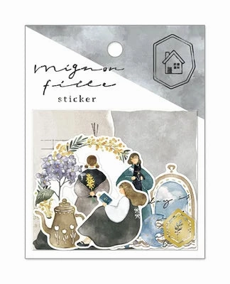 Mignon Feuille Sticker Flakes - My Room magnetic steel