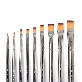 Short Handle Flat Shader Paintbrush shockproof