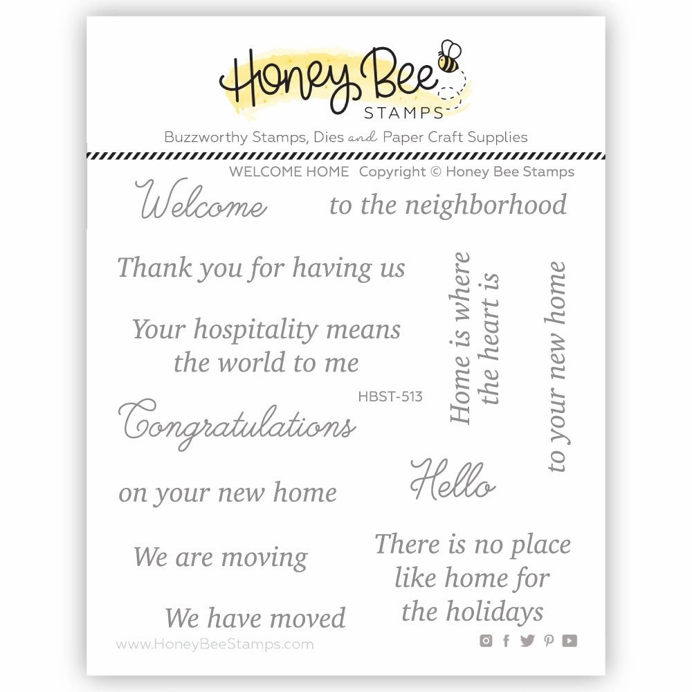 manual Welcome Home - 4X4 Stamp Set