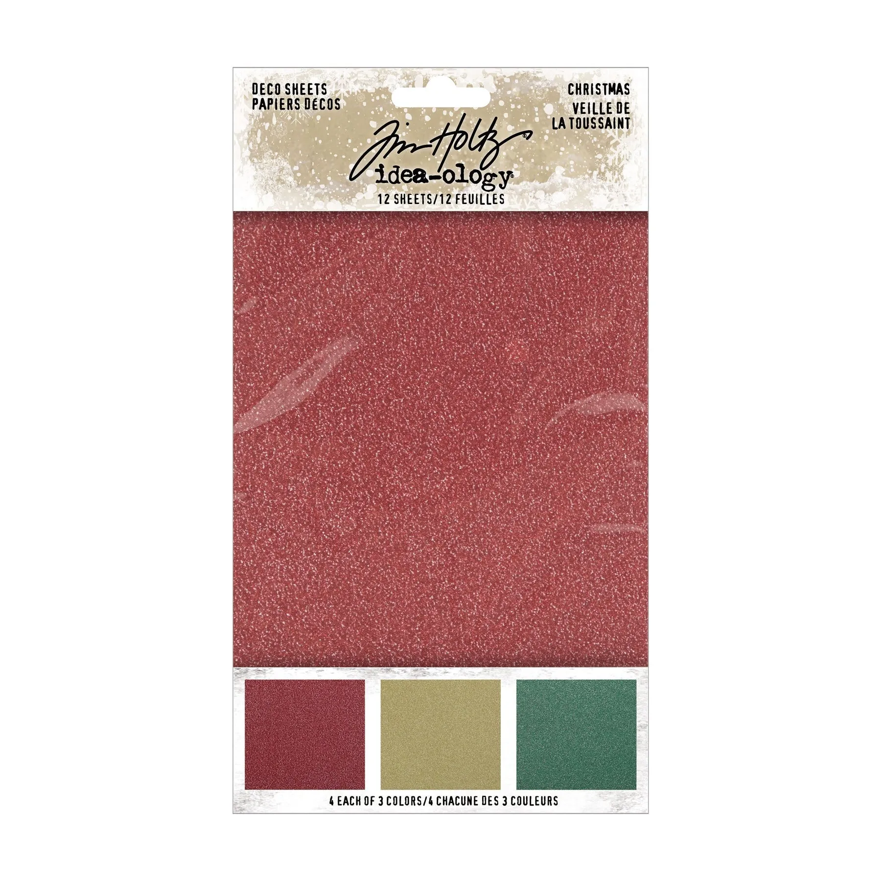 giant Tim Holtz Ideaology Christmas Deco Sheets