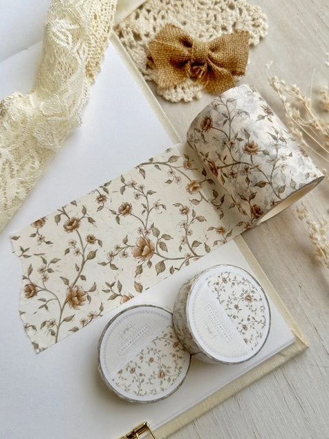 Creamy Red Floral Washi Tape 60Mm latest