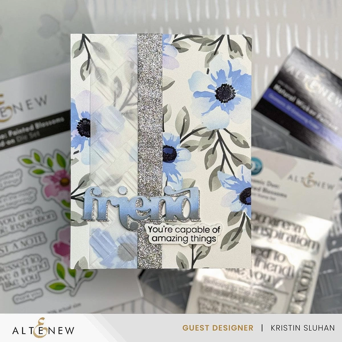 Dynamic Duo: Painted Blossoms Add-On Die Set seasonal cool