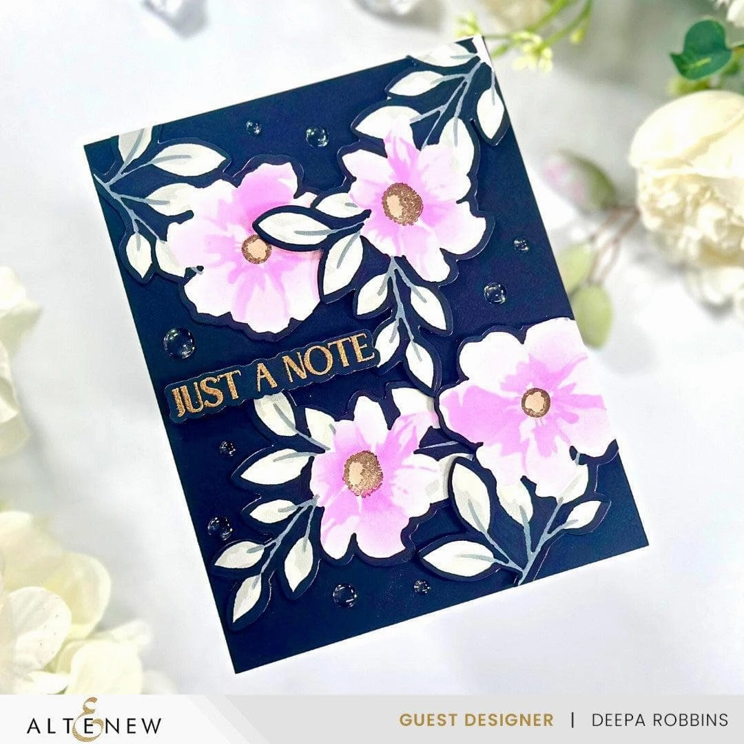 set Dynamic Duo: Painted Blossoms Add-On Die Set