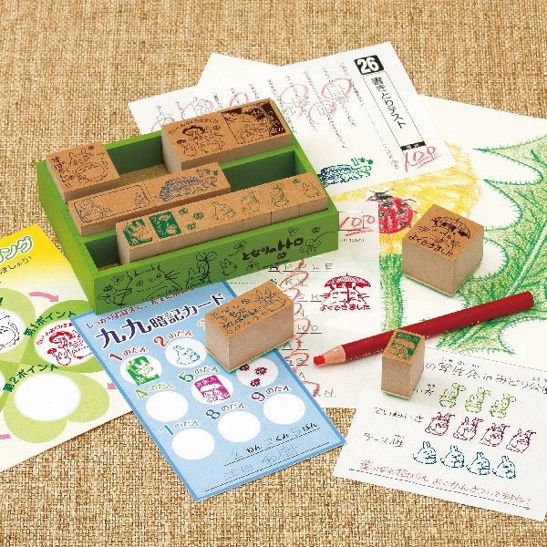 paper My Neighbor Totoro Wooden Reward Stamp Dx Stamp Set
