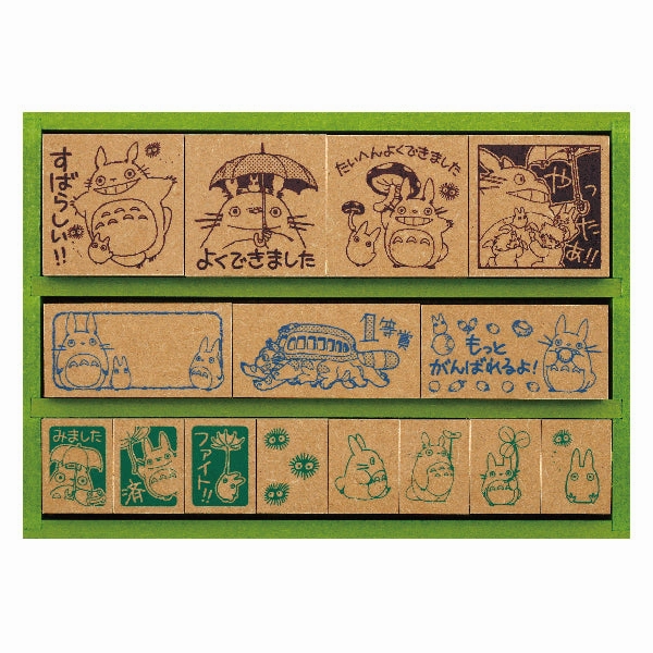 My Neighbor Totoro Wooden Reward Stamp Dx Stamp Set locking fiber
