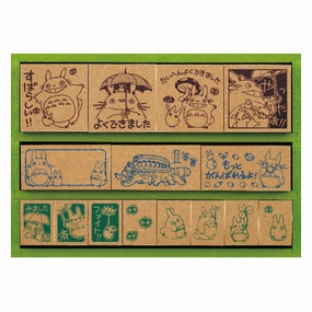 My Neighbor Totoro Wooden Reward Stamp Dx Stamp Set locking fiber