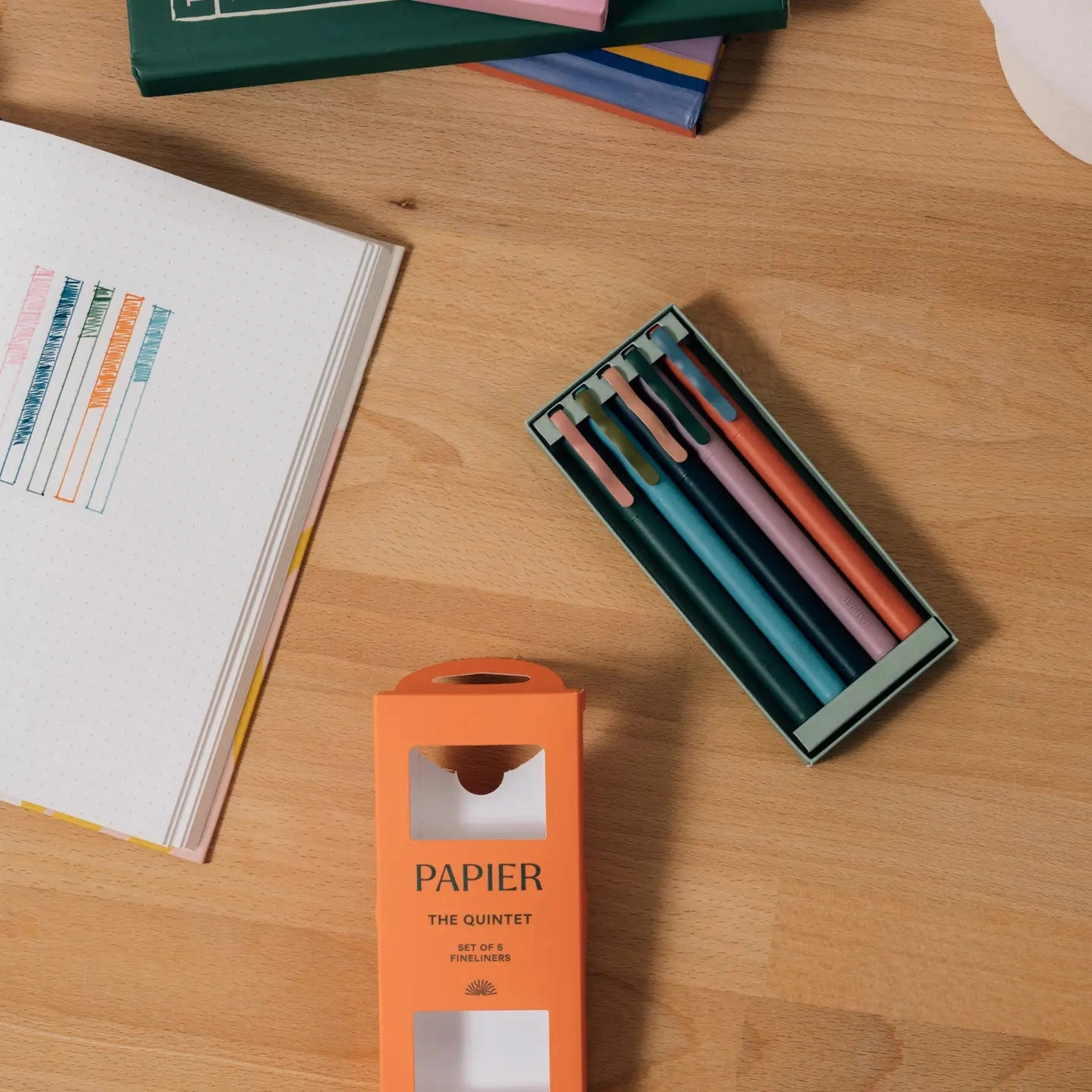 latest slim Quintet Fineliner Markers (Set Of 5)