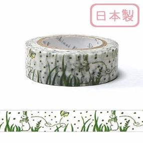 tall shiny Rabbit & Butterfly Bunny Washi Tape