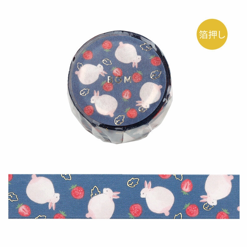 Rabbit Country Strawberry Washi Tape multipurpose