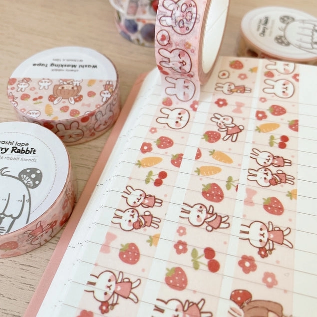 Rabbit Friends Washi Tape magnetic
